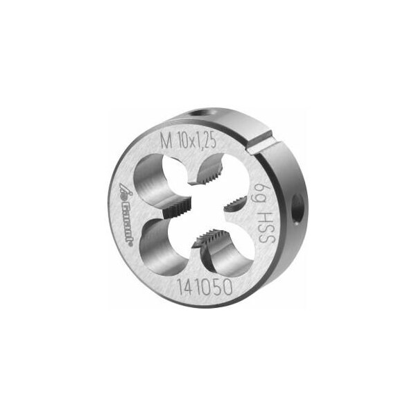 Garant M10X1.25 HSS Round Die, Closed/Pre-Slit Form 141050 10X1,25 - main